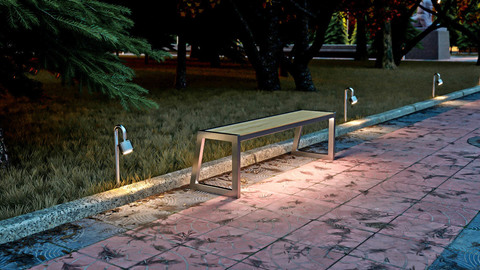 Bench ALLEY with lights