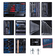 KING TONY (946-100MRD-MT) Набор инструментов для тележки, 10 ложементов, 204 предмета