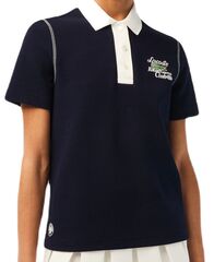 Поло женское Lacoste Sport Roland Garros Edition Cotton Pique Polo Shirt - navy blue/white