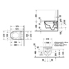Duravit 650001012004310 (2510092000+612000012000310) Duravit Starck f Lite комплект: Сиденье электронное Starck f Lite 612000012000310 + унитаз подвесной ME by Starck  для SensoWash® f 2510092000
