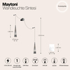 Настенный светильник Maytoni Sintesi P090WL-L24CH3K