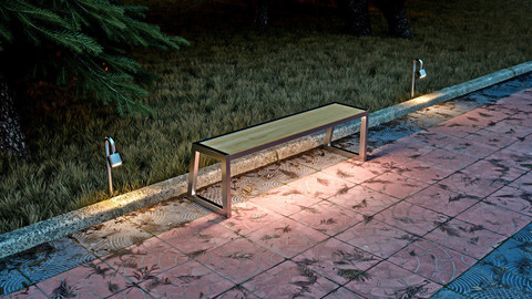 Bench ALLEY with lights