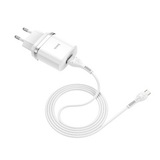 Комплект СЗУ (адаптер на USB + кабель USB на Micro USB) Hoco C12Q с быстрой зарядкой QC (Белый) Сетевое зарядное устройство