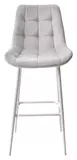 фото 6 Барный стул ХОФМАН, цвет H-09 Светло-серый, велюр / белый каркас М-City на profcook.ru