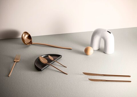 Набор столовых приборов 24шт Herdmar Stick Copper медный