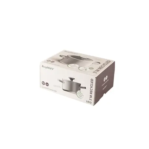 Кастрюля 20см 3,4л с крышкой серии Leo Graphite SS