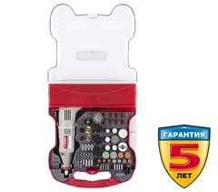 ОПТСНАБТОРГ | Гравер ЗУБР электрический с набором мини-насадок в кейсе, 172 предмета (ЗГ-130ЭК H172)