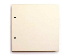 Картон пивной, основа для альбома, 1,5 мм, 20*20 см с двумя отверстиями, 1 лист.