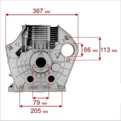 Цилиндр блок двигателя UNITED PARTS UD186 d86мм (эл. стартер) дизельный двигатель