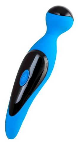 Голубой вибростимулятор COSMY - 18,3 см. - ToyFa L'EROINA 561018
