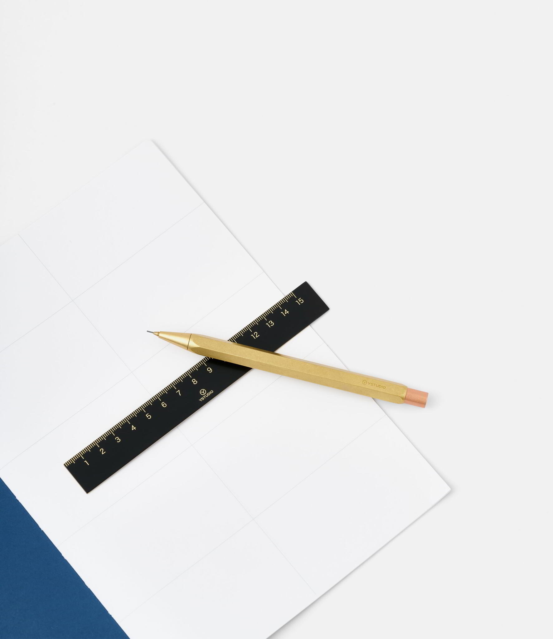 Ystudio Classic Reflect Ruler — линейка из латуни