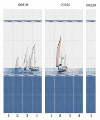 Панель ПВХ фотопечать 3D Panda Морской бриз 2700х250 мм