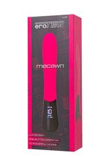Ярко-розовый вибратор Mecawn - 20,5 см. - 