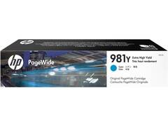 Картридж Cartridge HP 981Y для PageWide 556dn 556, 556xh, 586dn 586, 586f, 586z, голубой (16 000 стр.)