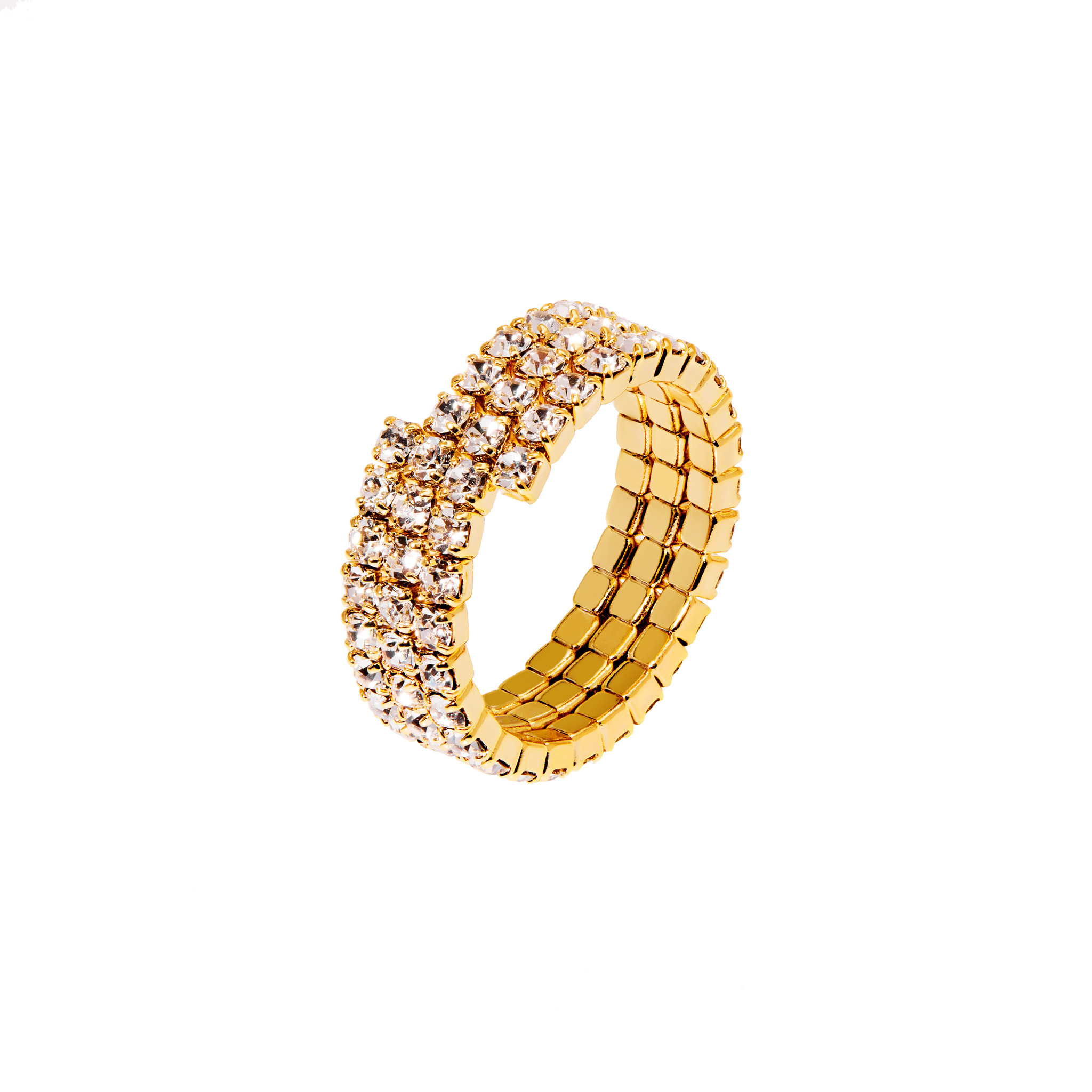 

Кольцо Radiant Bond Ring - Gold Crystal