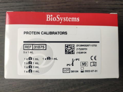 31075 Калибратор белков 5х1 мл.BioSystems,Испания