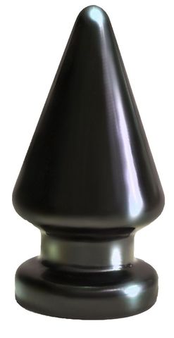 Чёрный анальный плаг большого размера MAGNUM-2 - 13 см. - LOVETOY (А-Полимер) 420200