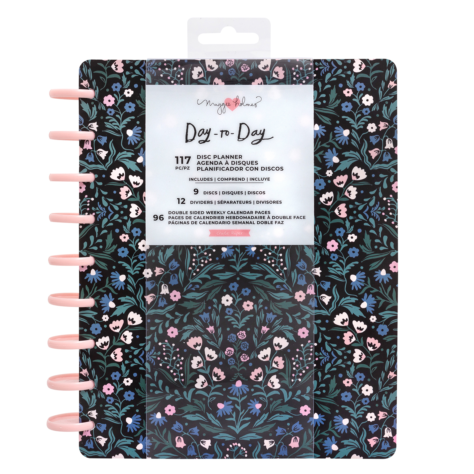 Планер на дисках, не датирован. Maggie Holmes Day-To-Day Undated 12 Month Planner- English Garden