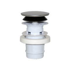 BP-803 Выпуск ОРИО клик-клак 1 1/4 автомат.пластик грибок завал.металл