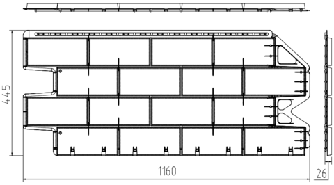 Фасадная панель 1160мм