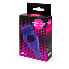 Эрекционное кольцо с вибрацией (фиолетовое)