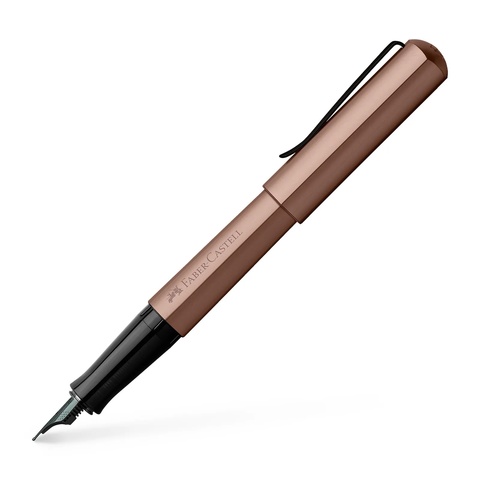 Ручка перьевая Faber-Castell Hexo Bronze, F  (150581)