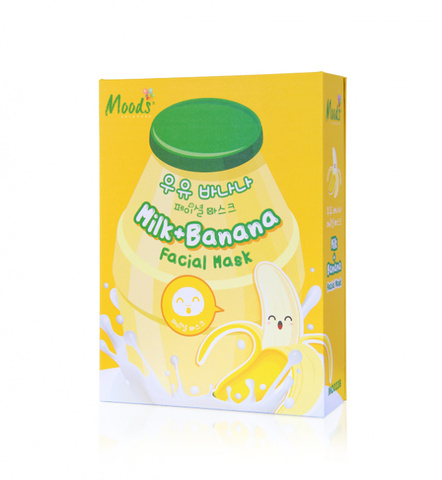 Тканевая маска для лица Belov Moods Milk+Banana Facial Mask, 38 гр