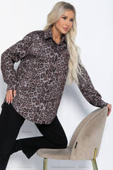 Рубашка Всегда на стиле (серый лео) Б12407-7 LT Collection