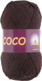 Пряжа Vita Coco 4322 темный шоколад