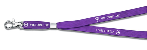 Нашейный шнурок Victorinox с карабином (4.1879.503) цвет фиолетовый - Wenger-Victorinox.Ru