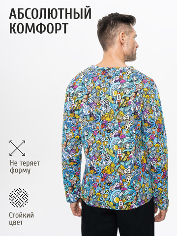 Лонгслив «Это Космос!» из мягкого хлопкового трикотажа