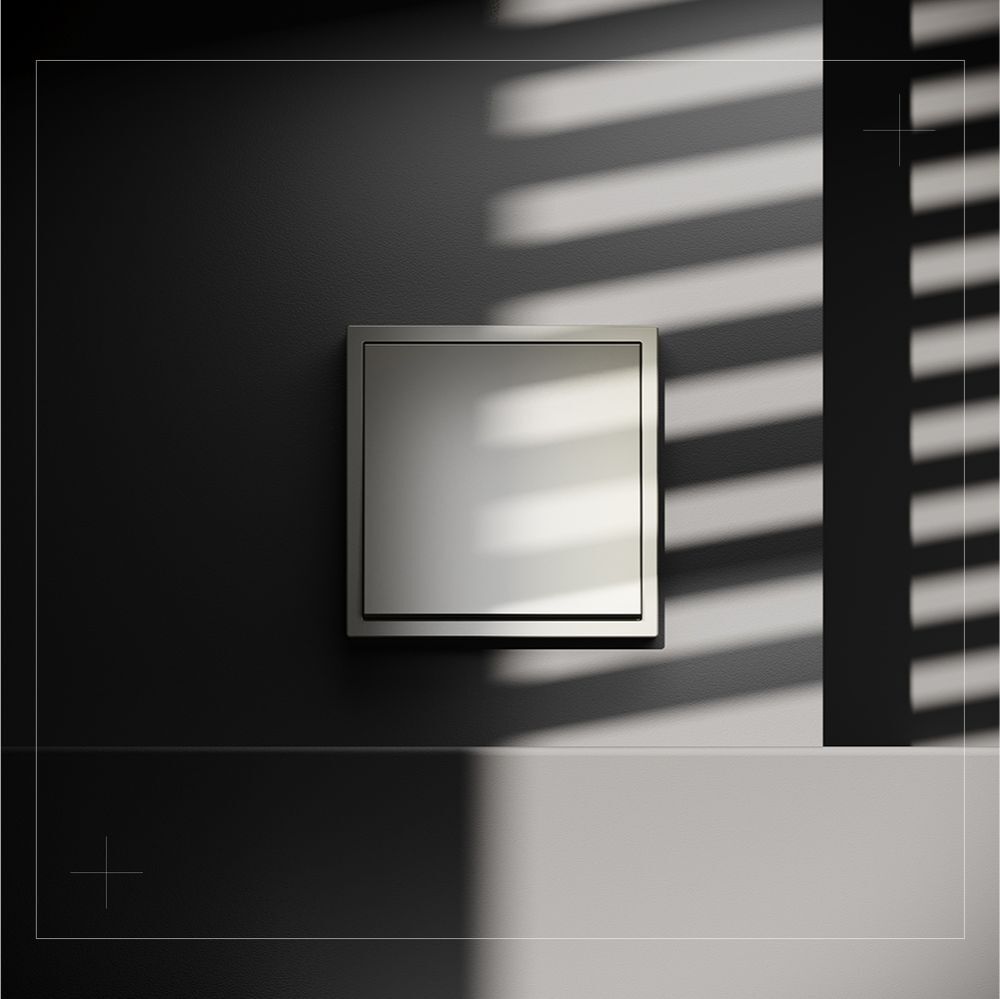 Выключатель встраиваемый Voltum S70 одноклавишный 10А, (шелк) VLS010104