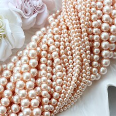 Майорка нежно-персиковая 8 мм, 1 нить, МА128