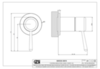 Gessi 33019#147 Внешняя часть настенного одностороннего смесителя для душа Chrome Brushed