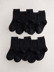 Носки хлопковые для мальчика Next A96-689, 10 шт., Черный