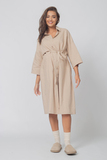 Платье для беременных и кормящих 18471 бежевый