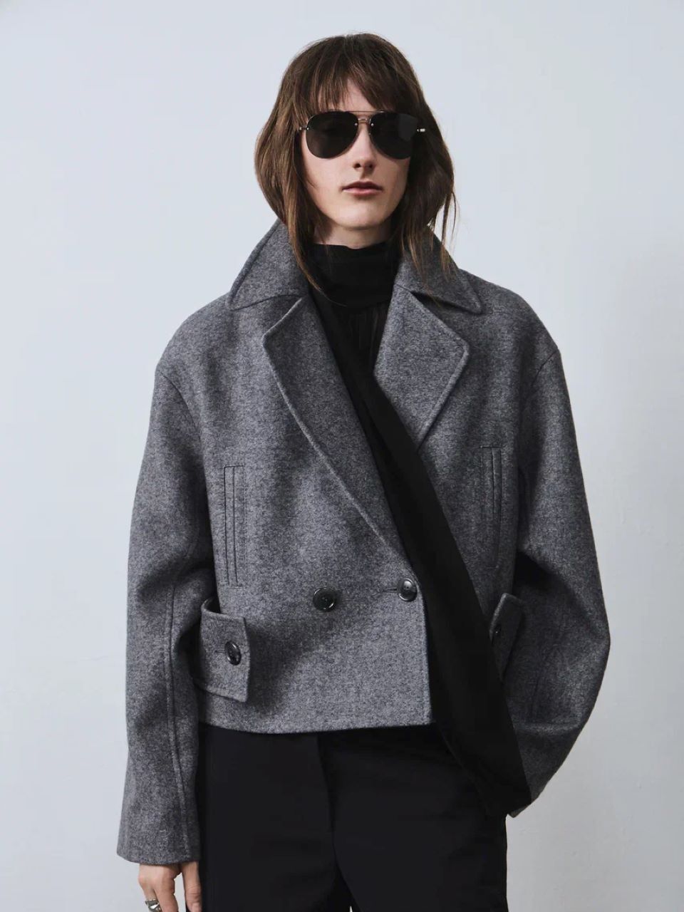 Пальто STONE серое