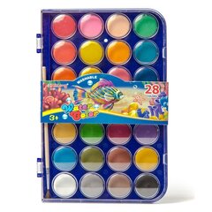 
          Акварель Yalong меловая, 28 цветов, с кистью, пластик. упаковка, "Animal"