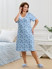 Ночная сорочка Канна-1 Виотекс ГОЛУБОЙ