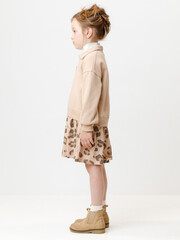 платье  для девочки  КР 5962/бежевый С074 к665