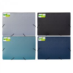 
          Папка на резинке Alingar, A4, 240х330х33 мм, 600 мкм, ассорти, металлик, "Metallic"