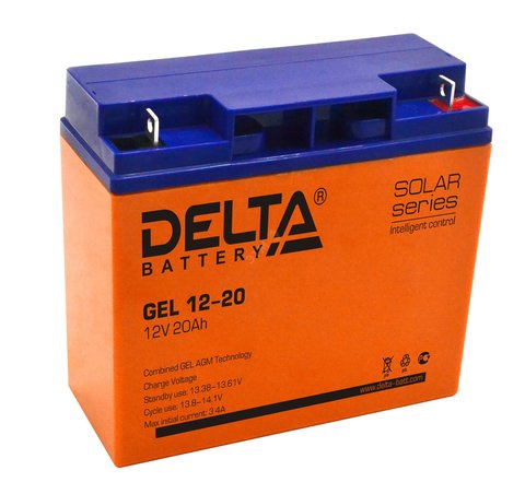 Аккумуляторная батарея Delta GEL 12-20