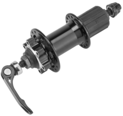 Втулка задняя KT-TR8R 32Н эксц. под касс. 8/9 скор. диск 6 болт. алюм. чёрн./130173