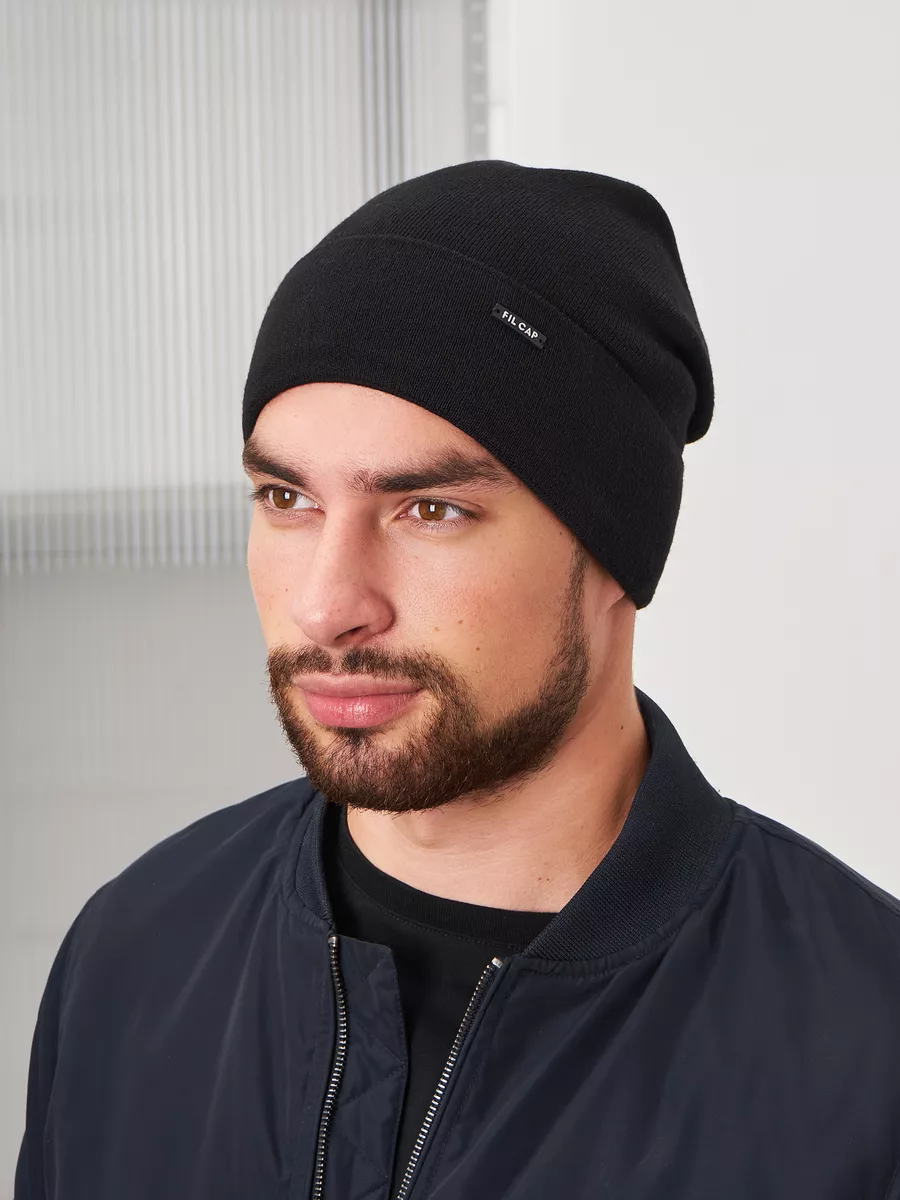 Шапка бини зимняя весенняя с флисом