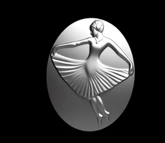 Силиконовый молд Камея