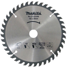 Диск по дереву 165х20 мм T40 Makita D-03349