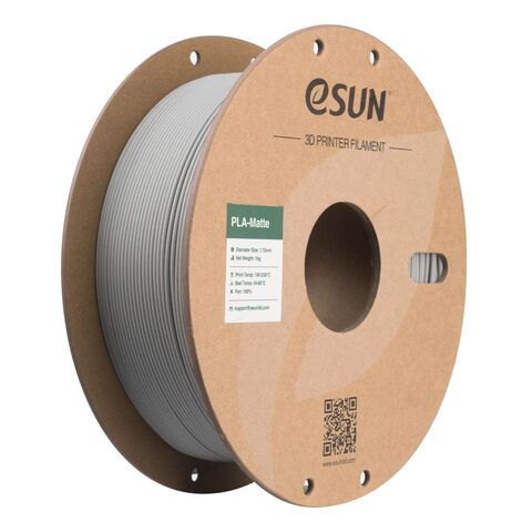 Пластик для 3D-печати eSUN PLA-Matte, 1,75 мм, 1 кг, бетонный серый, PLA-MT175O-CH1P1