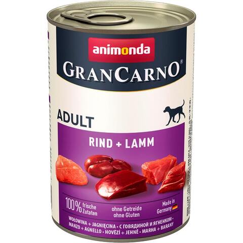 Animonda Gran Carno Original Adult консервы с говядиной и ягненком для взрослых собак 800г
