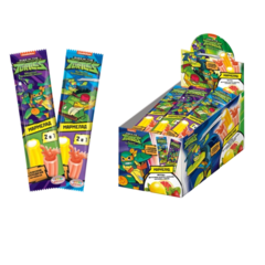 Черепашки Ниндзя Кислые мармеладные палочки с джемом и пудрой