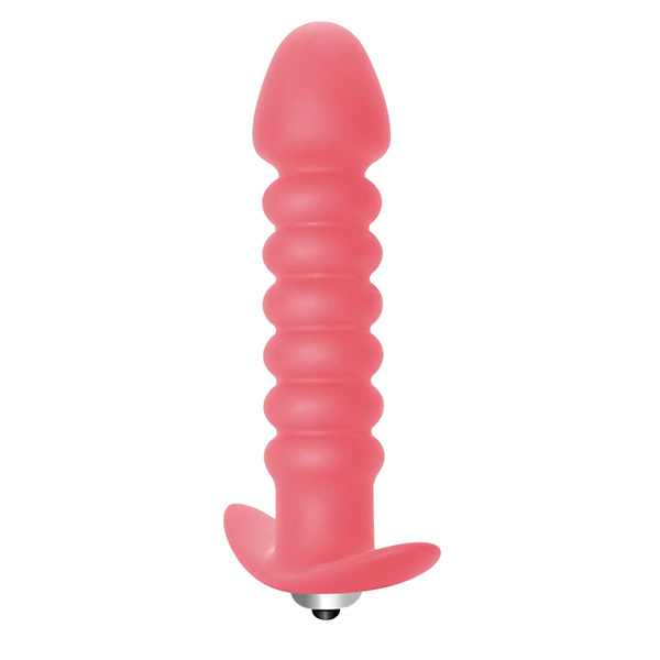 Розовая анальная вибропробка 13см Lola Games First Time Twisted Anal Plug 5007-01lola